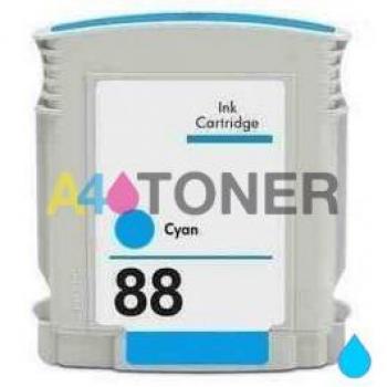 Cartucho de tinta alternativo HP88 cyan, compatible con impresoras HP 88XL (C9386AE) cyan