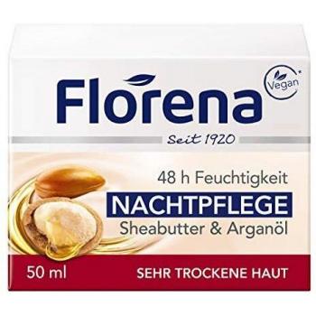 Crema de Noche Vegana con Manteca de Karité y Aceite de Argán Florena
