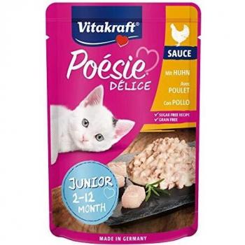 Vitakraft Poésie Délice con Carne de Pollo 85 gr. - Gatos Junior 85 g