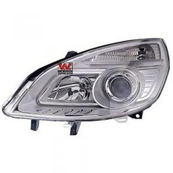 Faro Delantero Izquierdo VAN WEZEL 4376961 con Clignotante y Motor para Renault Scenic H7 H1