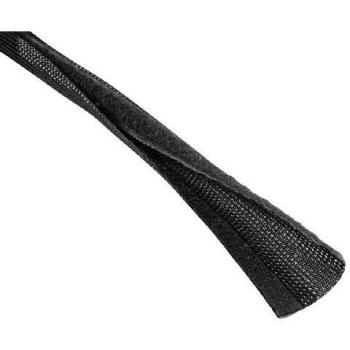 Funda Textil para Cables Hama Flexwrap, 1.8 m, Negra, Flexible y Resistente a UV