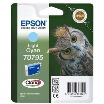 Epson T0795 Cian Claro Cartucho de Tinta Original 11.1ml - Búho
