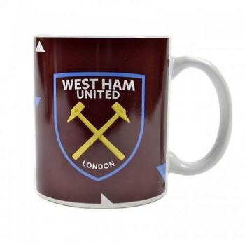 Taza de partículas del West Ham United FC Claret Rojo/Blanco One Size