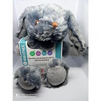 Bolsa de Agua Caliente Peluche Conejo Desmontable 35x15cm 1ud
