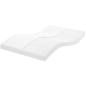 Colchón de espuma de 7 zonas dureza 20 ILD blanco 140x220 cm