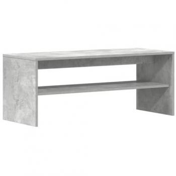Concrete Grey TV Cabinet 100x40x40 cm - Durable Engineered Wood Media Stand with Storage