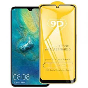 Protector Pantalla Completa 9D Full Glue para Huawei Y6 2019, Cristal Templado 9H, Full Glue, Bordes Curvados 3D