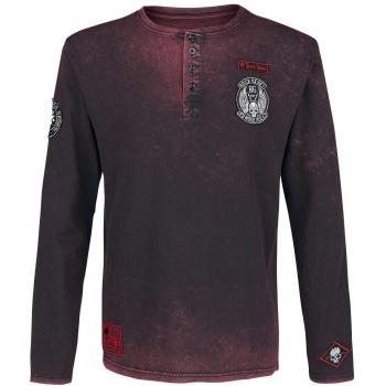 Rock Rebel by EMP Through The Glass Camisa Manga Larga Burdeos S