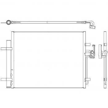 BEHR HELLA SERVICE 8FC 351 303-201 Condensador, aire acondicionado