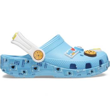 Sesame Workshop Kids Classic Clogs - Cookie Monster Design - Blue Size 10