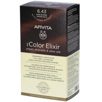 Apivita My Color Elixir Permanent Hair Color 6.43 Coppery Gold Dark Blond