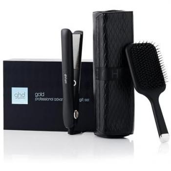 Set de Regalo Ghd Gold® - Plancha Profesional y Cepillo Paddle Incluido, Tecnología Dual-Zone, Edición Limitada 2024