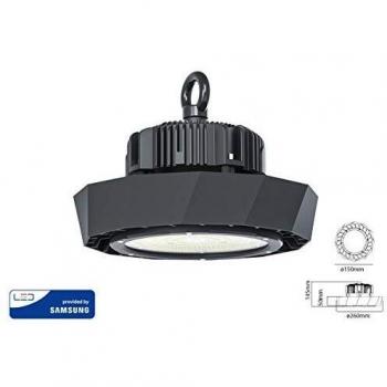 Campana Industrial LED 100W 12000 lm 4000K Negro IP65 Regulable (1-10V) Chip Samsung
