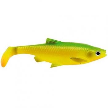 Savage Gear 3D Roach Paddletail – Señuelo de goma para pesca de spinning, lucio, perca, lucioperca y trucha, goma – Color: Firetiger, longitud: 10 cm/10 g / 3 unidades