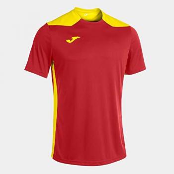 Camiseta de fútbol Joma Championship VI manga corta hombre/niño rojo amarillo XS