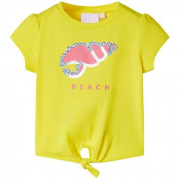 Camiseta infantil amarilla talla 140