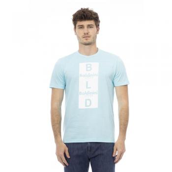 Baldinini Trend Light Blue Cotton T-Shirt - XL