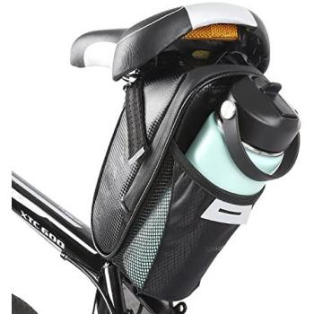 Bolsa de Sillín Wozinsky 1,5L para Bicicleta con Compartimento para Botella de Agua