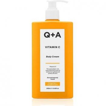 Q+A Crema Corporal de Vitamina C con Ingredientes Hidratantes y Aclarantes 250ml