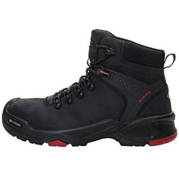 Botas de seguridad Brooklyn S3 SRC HRO Cuero Negro/Rojo Talla 40