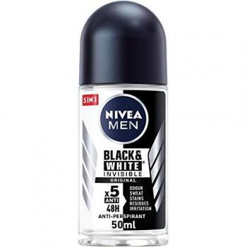 Nivea Men Invisible Black & White Roll-On Deodorant - 50ml