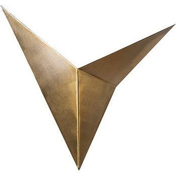 Aplique de pared WellHome, estructura de metal color vintage