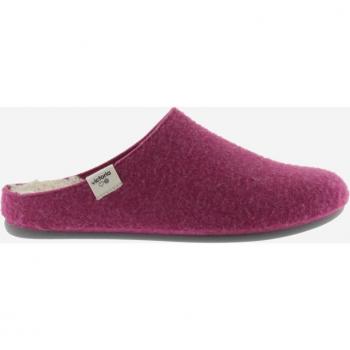 Zapatillas de casa abiertas unisex de fieltro reciclado con interior tipo borreguito