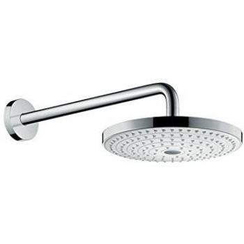 Hansgrohe 26470400 Raindance Select S 240 ducha mural, 2 tipos de chorro, ahorro de agua, blanco/cromo