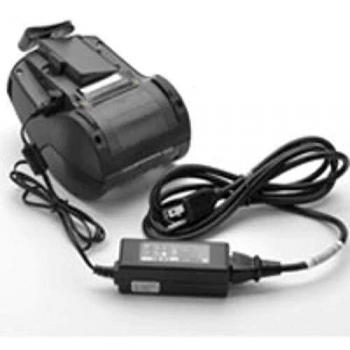 Adaptador de Corriente y Alimentador para Impresora de Tarjetas Zebra QLN-220/320, Modelo P1031365-042, Color Negro
