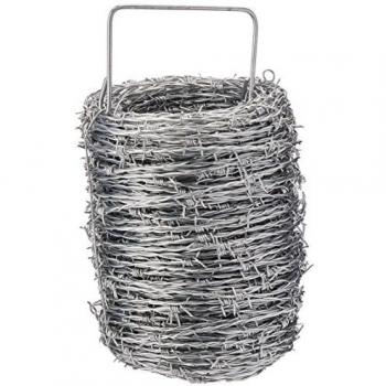 Alambre de Espino Galvanizado Fiero 100m - Calibre 1,6 mm para Delimitación y Protección