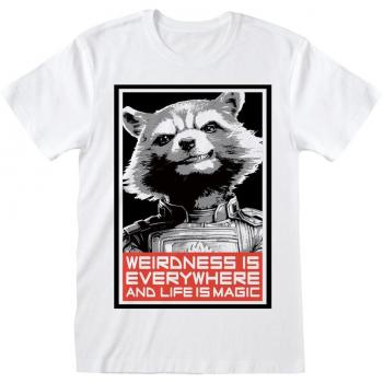Camiseta Marvel Guardianes de la Galaxia Vol. 03 - Red Rocket - Talla L - Hombre - Blanco
