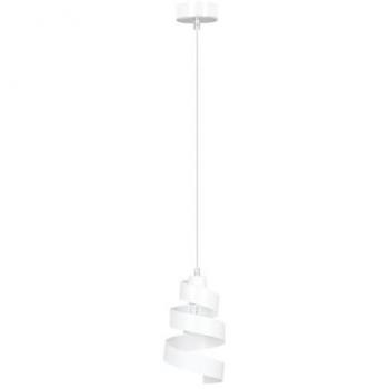 Lámpara de Suspensión Saga EPIKASA, Acero Blanco con Recubrimiento de Polvo, 16x100x14 cm