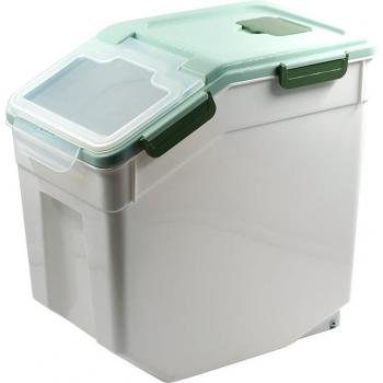 Contenedor de Alimentos para Mascotas con Ruedas y Asa de Transporte (22 * 40 * 41.5CM)