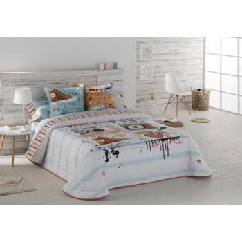 Colcha Bouti 100% Algodón Estampado Digital MUSIC - Tamaños para Cama 80/90/105/135/150 - Fabricada en España