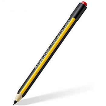 Staedtler Noris Digital Jumbo 180J 22-1 Lápiz Digital con Tecnología EMR, Diseño Ergonómico, Color Negro y Amarillo, Incluye 5 Puntas de Recambio