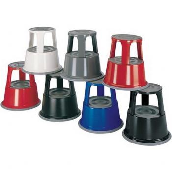 Taburetes de chapa H, 430mmxD azules. Arriba/abajo 290/435 mm Trgf, 150kg