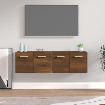 Armarios de pared 2 uds contrachapada roble marrón 60x36,5x35cm