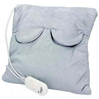 ADLER AD7403 Cojín de Calor Eléctrico para Cervicales, Cuello, Espalda, Lumbar, Control de Temperatura con Mando, Lavable, 38 x 38 cm, 80W