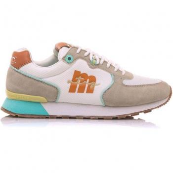 Zapatillas Mustang Mujer Running Theda 60080 Taupe/Guanshu con Cierre de Cordones