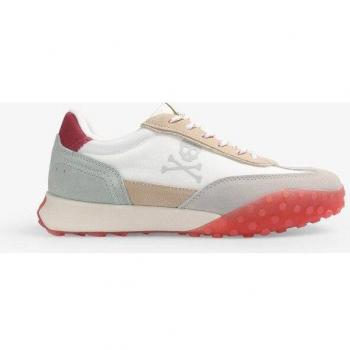 Zapatillas deportivas de mujer con cierre de cordones y suela a contraste