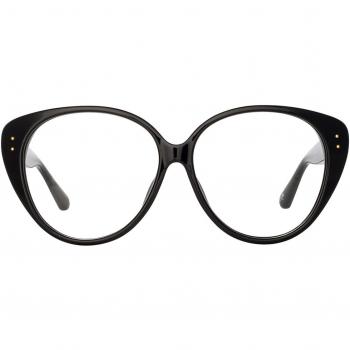 Linda Farrow KATIA LFL1417 C1 Women’s Eyeglasses Black Size 60 (Frame Only) - Blue Light Block Available