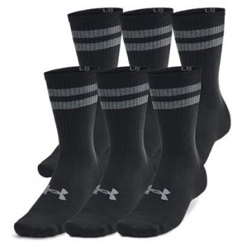 Pack de 6 Calcetines Crew Unisex UA Essential de Under Armour - Poliéster - Talla L