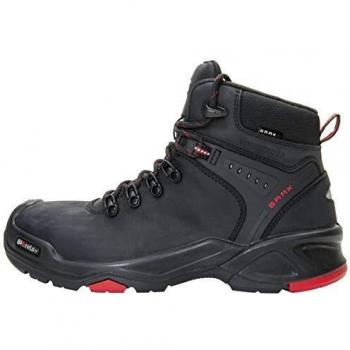 Botas de Seguridad Bailey Talla 40 Cuero Negro/Rojo S3 SRC HRO WR EN ISO 20345