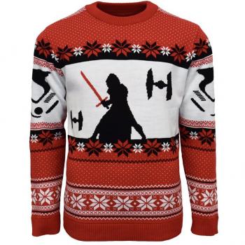 Official Star Wars Kylo Ren Christmas Jumper/Ugly Sweater - UK L/US M