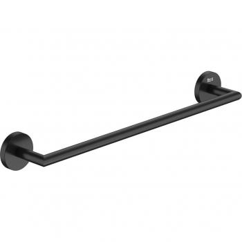 Toallero de barra Hotels Round Roca, color negro mate, 450 mm, modelo A817575C40