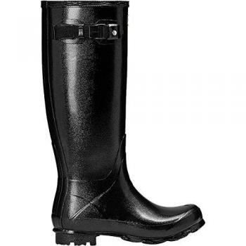 Hunter Norris Field Wellington Boot Gloss - Black: Adults 6
