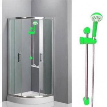 Columna de ducha ajustable con ducha de mano y alcachofa JET - RILUX
