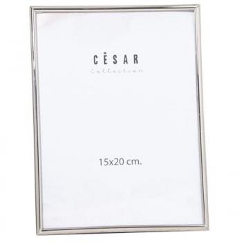 Marco de Fotos Alexandra House Living Plateado Metal 15 x 20 x 1 cm