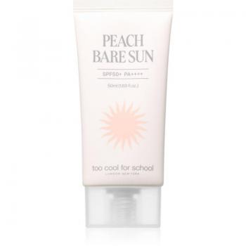 Too Cool For School Peach Bare Sun Facial Sunscreen SPF 50+ - Lightweight, Hydrating, Broad Spectrum Protection, 50 ml