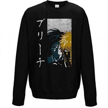 suÃ©ter de cuello redondo sudadera hombre Shinigami warriors painting S